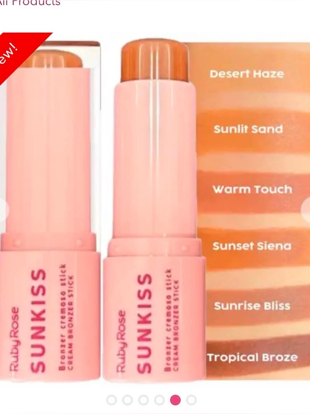 SUNKISS Cream Bronzer Stick - Warm Tan Shade